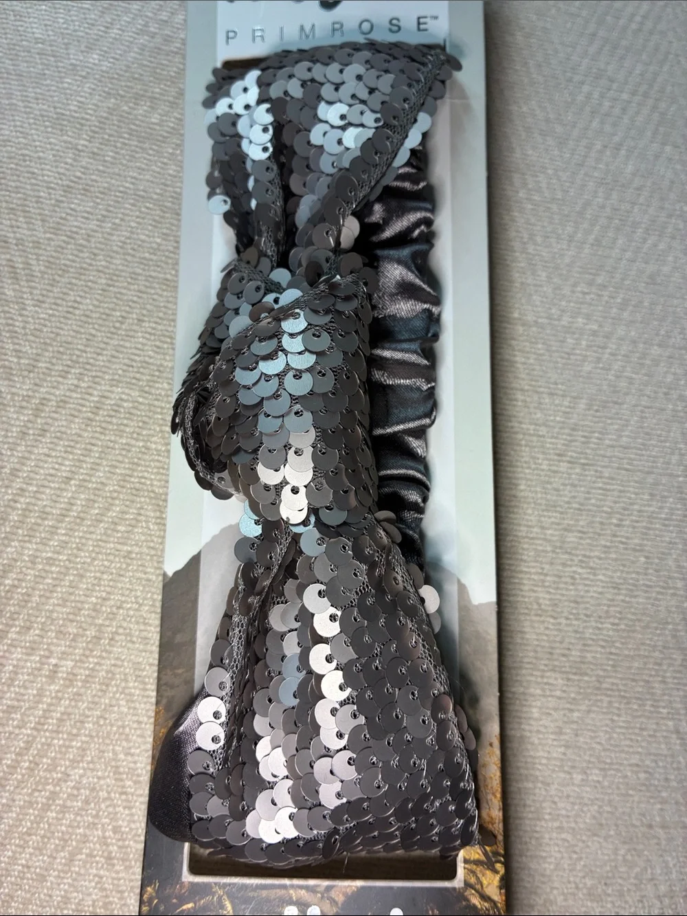 Wild Primrose Silver Sequin Headband by